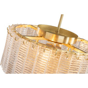 Alara Small 40cm 3 Tier 5 Light Chandelier Satin Brass