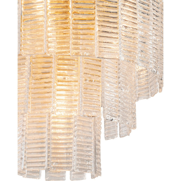 Alara Small 40cm 3 Tier 5 Light Chandelier Satin Brass