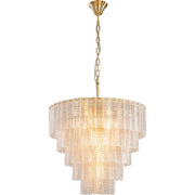 Alara Medium 60cm 9 Light 5 Tier Chandelier Satin Brass