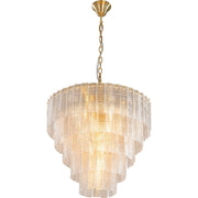 Alara Medium 60cm 9 Light 5 Tier Chandelier Satin Brass