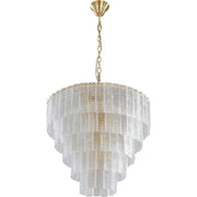 Alara Medium 60cm 9 Light 5 Tier Chandelier Satin Brass