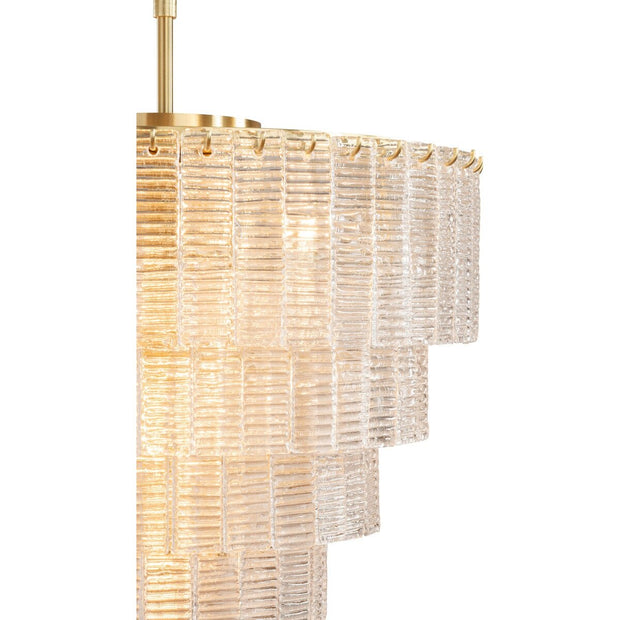 Alara Medium 60cm 9 Light 5 Tier Chandelier Satin Brass