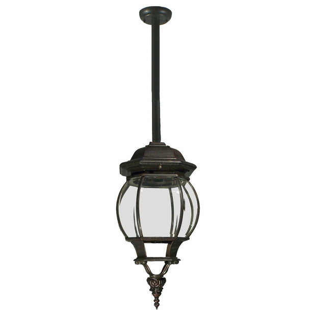 Flinders Large IP44 Outdoor Rod Pendant Antique Bronze