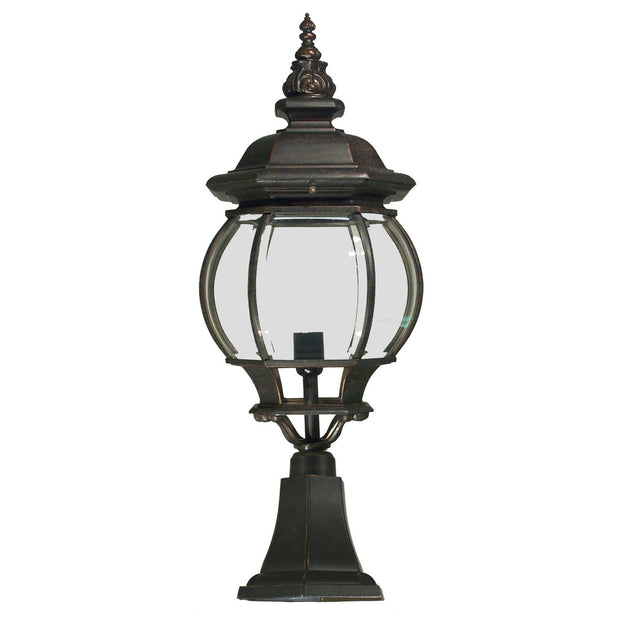Flinders Large IP44 Outdoor Pillar Mount Antique Bronze