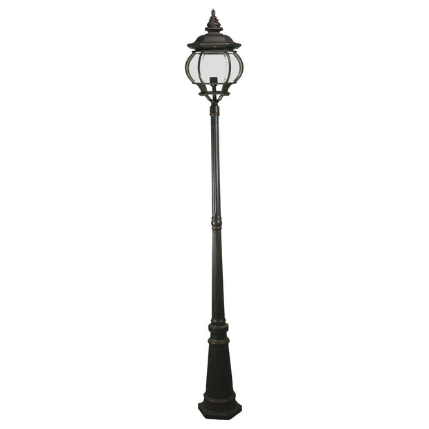 Flinders Large IP44 Standard Outdoor Garden Post Light Antique Bronze