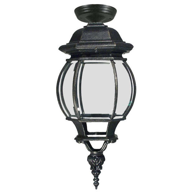 Flinders Medium IP44 Outdoor Under Eave Antique Black