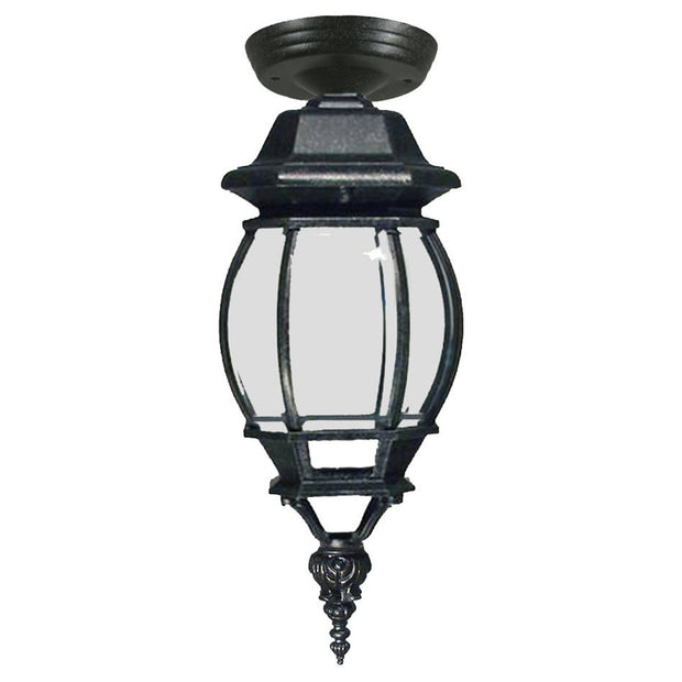 Flinders Small IP44 Outdoor Under Eave Antique Black
