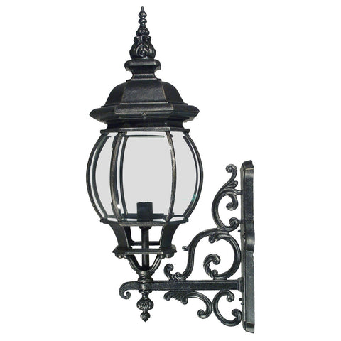 Flinders Medium IP44 Outdoor Wall Light Antique Black