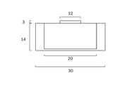 LORIA White and Black Double Drum 30cm DIY Batten Fix