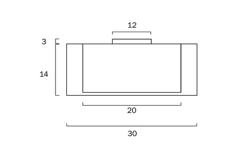 LORIA White and Black Double Drum 30cm DIY Batten Fix