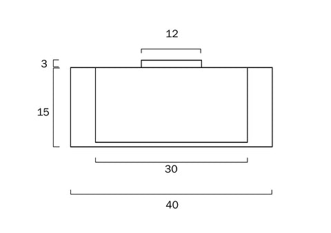 LORIA White and Black Double Drum 40cm DIY Batten Fix