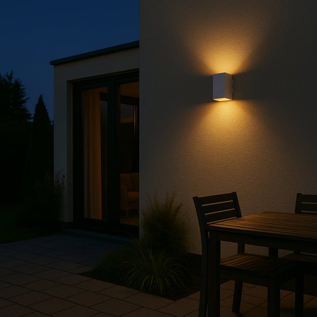 LORSA 2 LIGHT WALL LAMP 2x9w CCT WHITE IP65