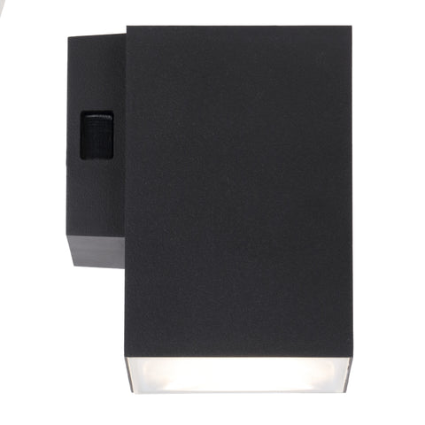 LORSA 1 LIGHT WALL LAMP 9w CCT BLACK IP65