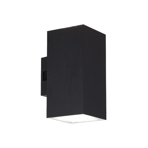 Lorsa 2 Light Wall Lamp 2x9w CCT Black IP65