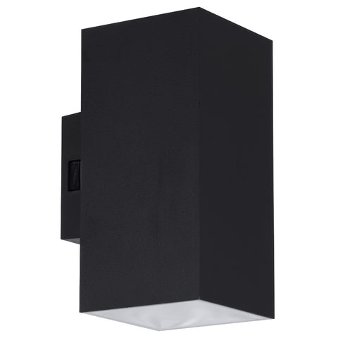 Lorsa 2 Light Wall Lamp 2x9w CCT Black IP65