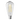 8w BC Carbon Fil LED Pear 5000K Dimmable SAL