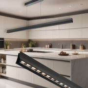 Lucid Linear Black Pendant 34w LED CCT