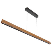 Lucid Linear Wood Pendant 34w LED CCT