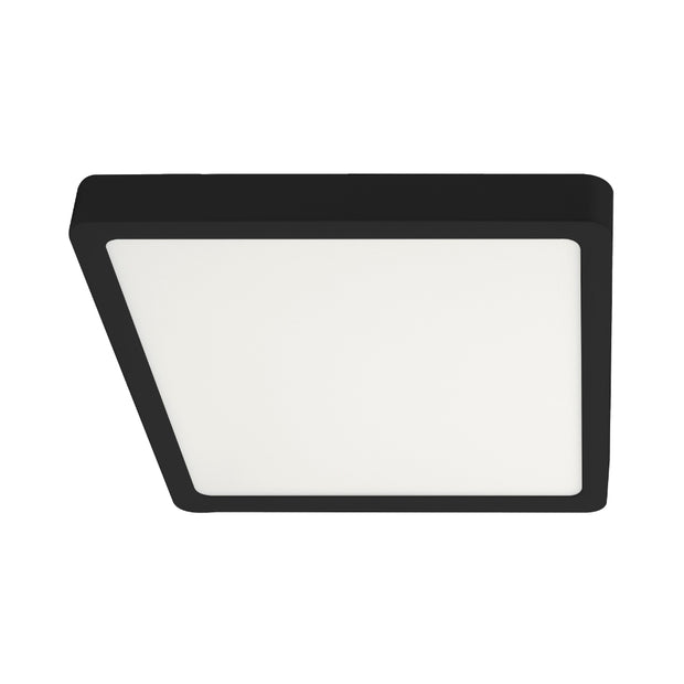 Lunos 30cm Square Oyster 24w CCT IP44 Black