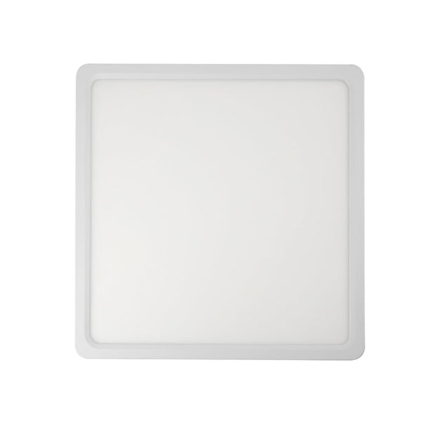 Lunos 30cm Square Oyster 24w CCT IP44 White