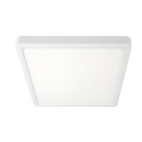 Lunos 30cm Square Oyster 24w CCT IP44 White