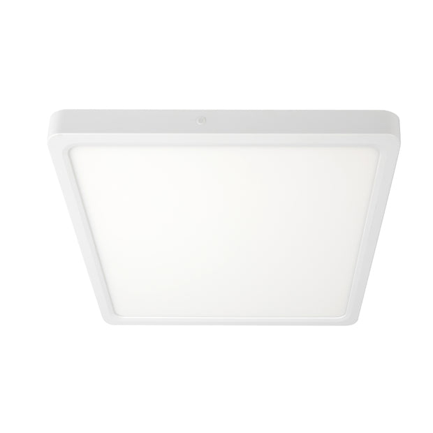 Lunos 30cm Square Oyster 24w CCT IP44 White