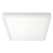 Lunos 40cm Square Oyster 30w CCT IP44 White