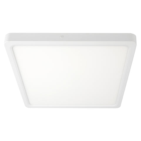 Lunos 40cm Square Oyster 30w CCT IP44 White