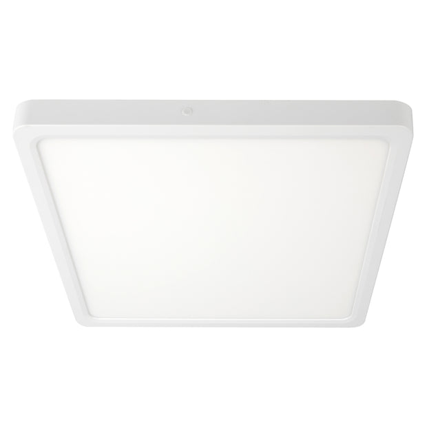 Lunos 40cm Square Oyster 30w CCT IP44 White