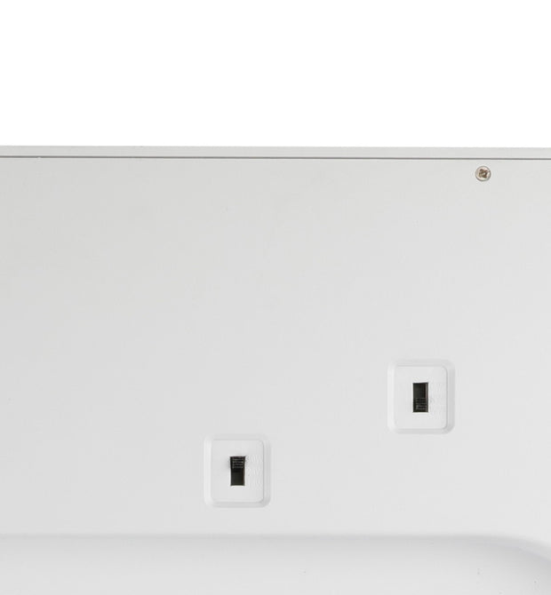 Lunos 40cm Square Oyster 30w CCT IP44 White