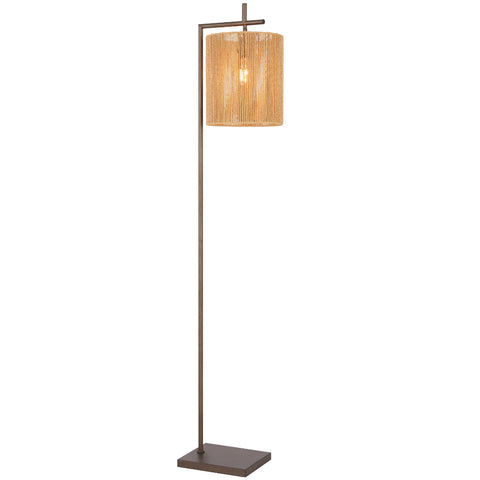 Lyndra Floor Lamp Bronze with Natural String