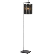 Lyndra Floor Lamp Gun Metal with Black String