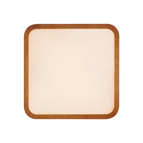 LYRIC 12W LED CCT 3 Step Dimmable Teak Trim Square Oyster