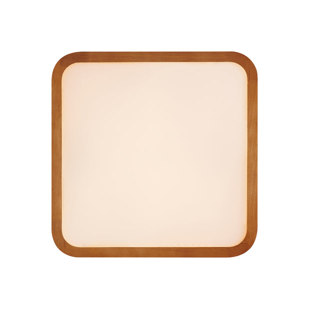 LYRIC 12W LED CCT 3 Step Dimmable Teak Trim Square Oyster
