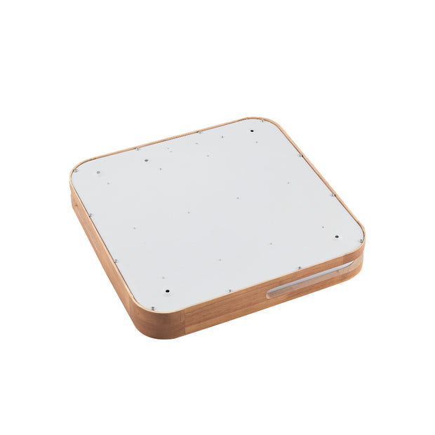 LYRIC 12W LED CCT 3 Step Dimmable Teak Trim Square Oyster