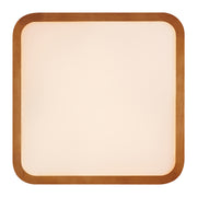 LYRIC 36W LED CCT 3 Step Dimmable Teak Trim Square Oyster