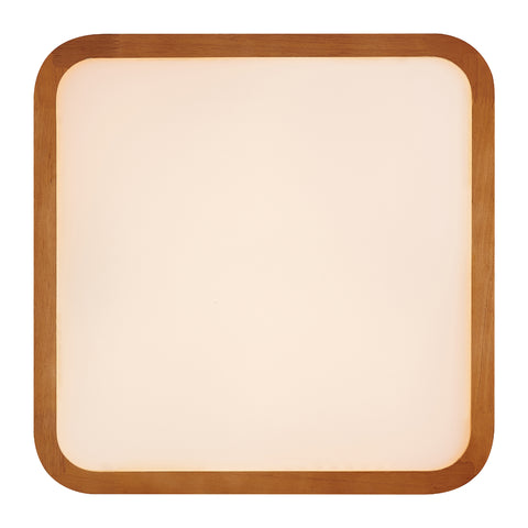 LYRIC 36W LED CCT 3 Step Dimmable Teak Trim Square Oyster