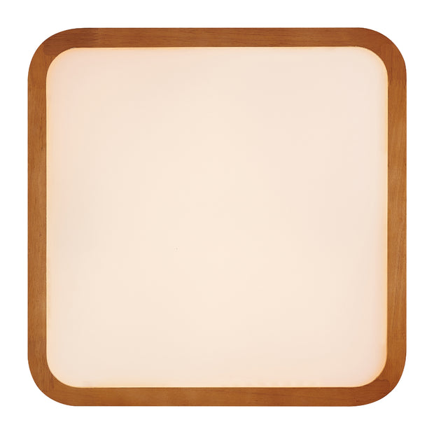 LYRIC 36W LED CCT 3 Step Dimmable Teak Trim Square Oyster