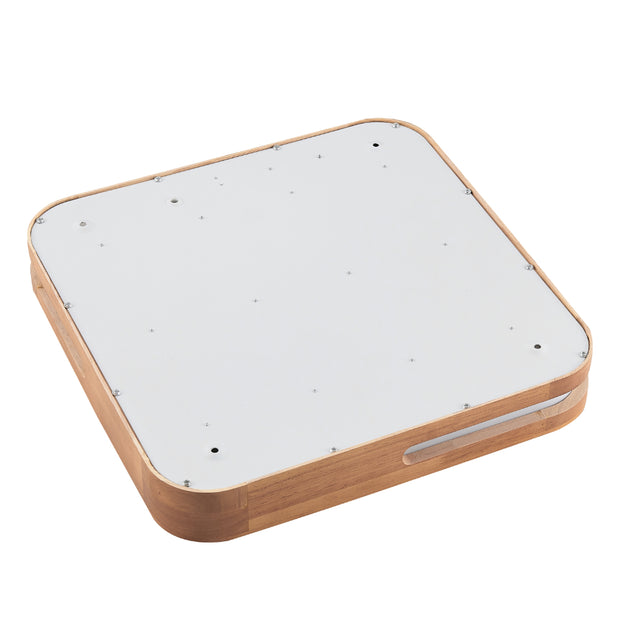 LYRIC 36W LED CCT 3 Step Dimmable Teak Trim Square Oyster