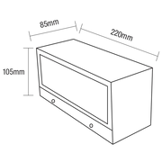 Delta 18W LED CCT Wall Exterior Matt Black