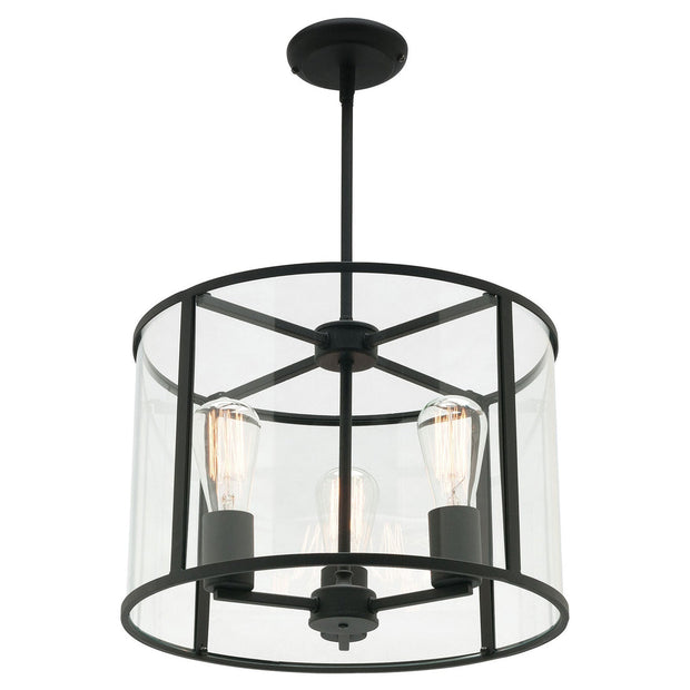 Liverpool 3 Light Pendant Round