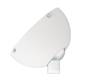 Angle Ceiling Fan Canopy 40 Degree To Suit All Martec Fans With 26mm Downrods Matt White