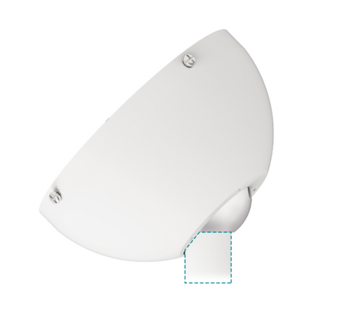 Angle Ceiling Fan Canopy 40 Degree To Suit All Martec Fans With 26mm Downrods Matt White