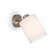 Malone Wall Light Nickel and White
