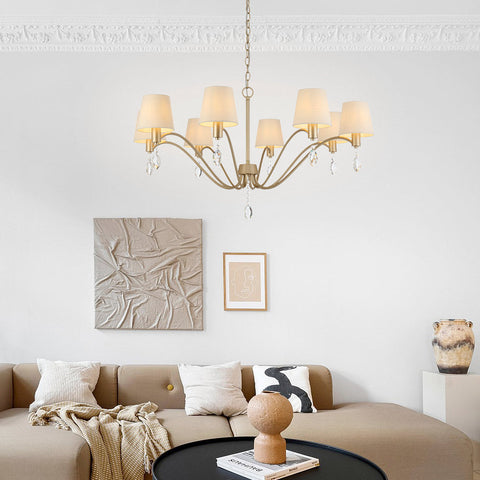 Malvern 8 Light Antique Silver Pendant