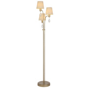 Malvern 3 Light Antique Silver Floor Lamp