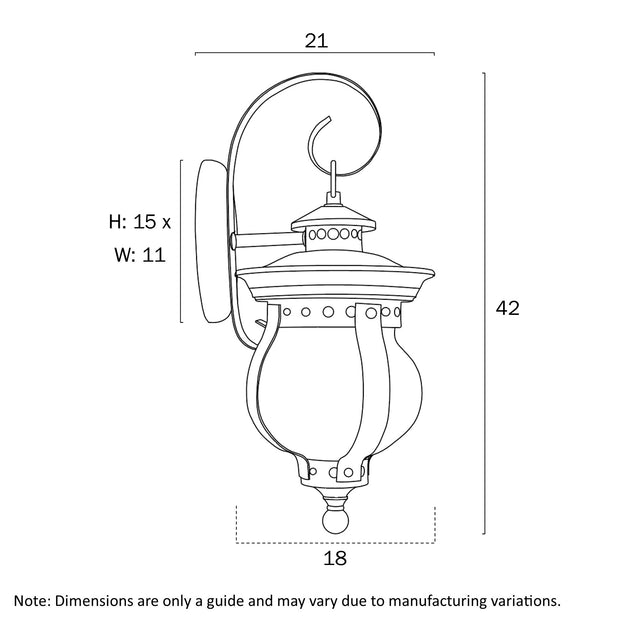 Mamo IP43 Exterior Wall Bracket White Sand with Seed Glass