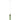 Manga E27 Green and Brass Cylinder Pendant Light