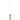 Manga E27 Green and Brass Cylinder Pendant Light