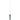 Manga E27 Blue and Brass Cylinder Pendant Light